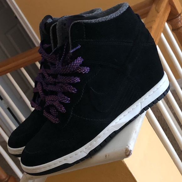 women's nike dunk wedge sneakers